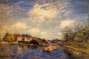 Junto Al Loing — Alfred Sisley