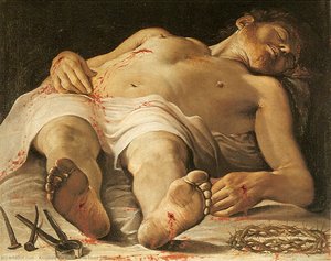 The Dead Christ — Annibale Carracci