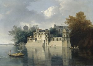 The Ghauts At Benares; View Of Part Of The City Of Benares On The River Ganges, In The East Indies; The Ghats At Benares — William Hodges