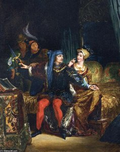 Karlo Vi Ja Odette De Champdivers — Eugène Delacroix