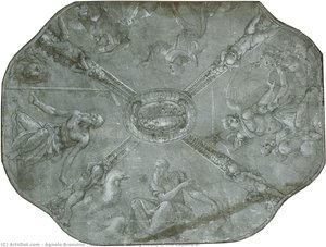 Sketch For The Ceiling Fresco In The Capella D — Agnolo Bronzino