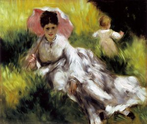 Mulher Com Parasol — Pierre-auguste Renoir