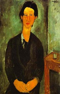Ritratto Di Chaim Soutine Seduto A Tavola — Amedeo Modigliani