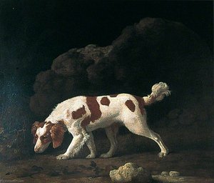 A Spaniel (one Of A Pair) — George Stubbs
