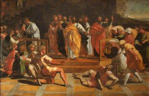 The Death Of Ananias — Daniel I Mijtens