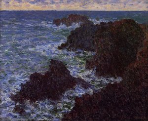 Les Rochers De Belle-île, La Côte Sauvage — Claude Monet