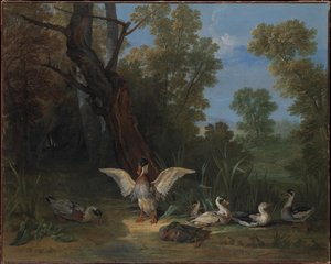 Ducks Resting In Sunshine — Jean-baptiste Oudry