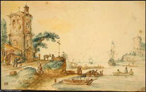 Scene Tower Left — Hendrick Avercamp