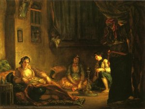 Frauen Von Algerien In Ihrem Appartement — Eugène Delacroix