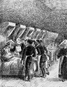 In The Hospital — Camille Pissarro