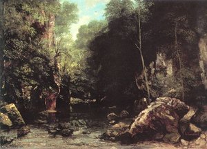 Skyggen Af Strømmen — Gustave Courbet