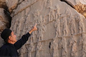 Kul-e Farah Relief Iv, Mr. Asadi, Bakhtiyari Caretaker Of Kul-e Farah Reliefs With Central Panel A — Javier Álvarez Mon