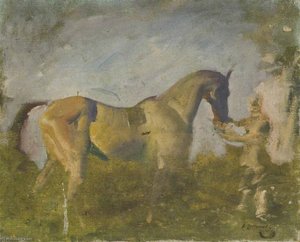 Un Cavallo Con Un Mozzo — Sir Alfred James Munnings