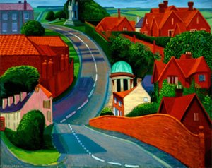 The Road To York Through Sledmere — David Hockney