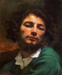 Retrato Del Artista (también Conocido Como Hombre Con Pipa) — Gustave Courbet