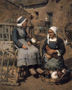 Preparations For Market, Quimperle, Brittany — Stanhope Alexander Forbes