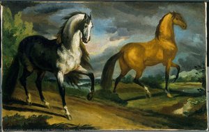 Two Horses — Théodore Géricault