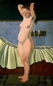 Woman Aiu Being Capped Bath — Феликс Валотон