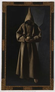 Saint Francis Of Assisi In His Tomb — Francisco De Zurbarán