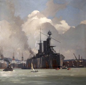 Hms 'lion', Battlecruiser — Norman Wilkinson