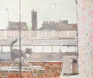Cat On A Roof — Ruskin Spear