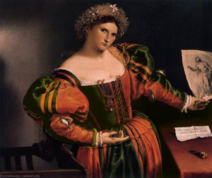 Portrait Of A Lady As Lucretia — 洛伦佐·洛托