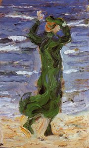 Mulher Ao Vento Pelo Mar — Franz Marc