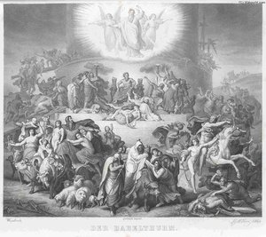 Der Babelthurm Merz Nach Wilhelm Von Kaulbach — Wilhelm Von Kaulbach