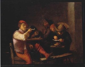 Smokers In An Inn — Adriaen Brouwer