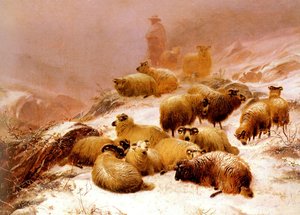 The Chill Of Winter — Thomas Sidney Cooper
