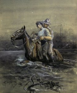Thurston Held Mona Somewhat Tighter — Charles Marion Russell