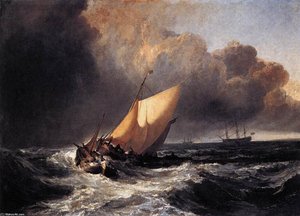 Dutch Boats In A Gale - Niederländische Schiffe Im Sturm — Joseph Mallord William Turner