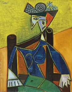 Mujer Sentada En Un Sillón 3 — Pablo Picasso