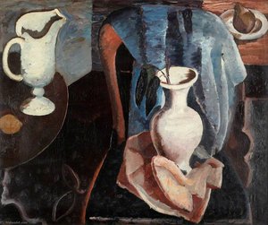 Still Life With Red Chair — William George Gillies