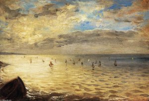 Das Meer Von Den Höhen Von Dieppe — Eugène Delacroix