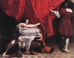 Joseph And Potiphar's Wife — Orazio Gentileschi