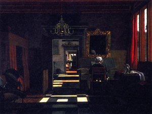 Interior With A Lady Playing The Virginal — Emanuel De Witte