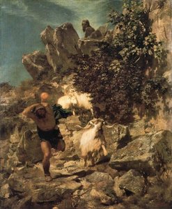 Pan Effrayant Un Berger — Arnold Böcklin