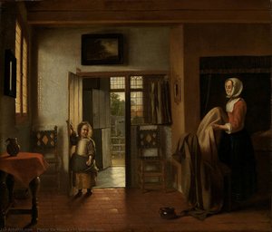 In The Bedroom — Pieter De Hooch