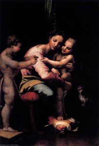 Virgin And Child With The Infant St John — Giulio Romano
