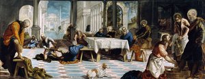 Christ Washing The Feet Of His Disciples — Tintoreto