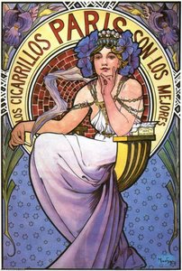 Los Cigarrillos Paris — Alfons Maria Mucha
