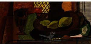 Glass, Pipe, Lemon And Pear Cut — Georges Braque