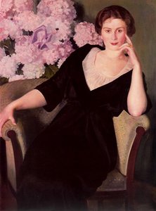Portrait Of Renée Notgaft — Boris Mikhailovich Kustodiev