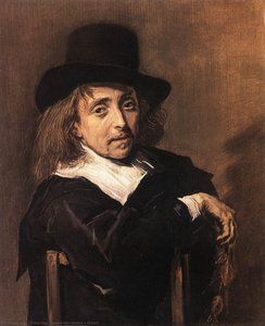 Seated Man Holding A Branch — Frans Hals I