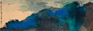 Overlooking The Lake — Zhang Daqian