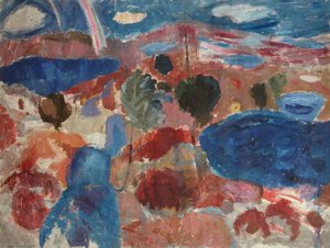 Landscape With Rainbow — Sir William George Gillies