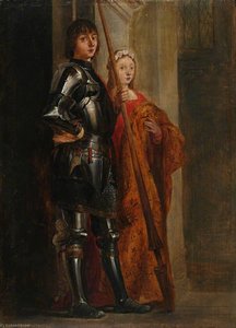 Saints George And Cecilia (after Antonello Da Messina) — David Teniers The Younger