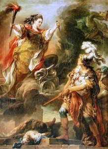 Mademoiselle Clairon As Medea (small Version) — Charles-andré Van Loo