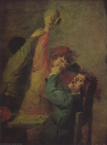 Smallholders Playing Dice — Adriaen Brouwer